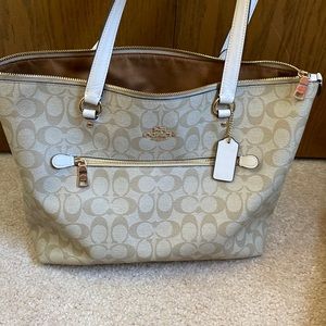 Coach Tote Purse with Zipper